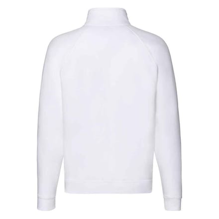 Fruit of the Loom Heren Premium Zip Neck Heather Sweatshirt (Wit)