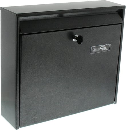 Suitable letterboxes A4 slot - Galvanized steel mail box 5877 E iron