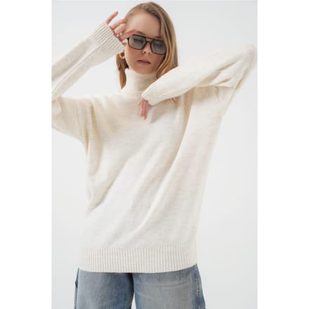 Oversized Geribbelde Coltrui