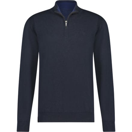 Fellows United - Half zip trui - Mannen - XL - Dark Navy - Katoen - 99.1104