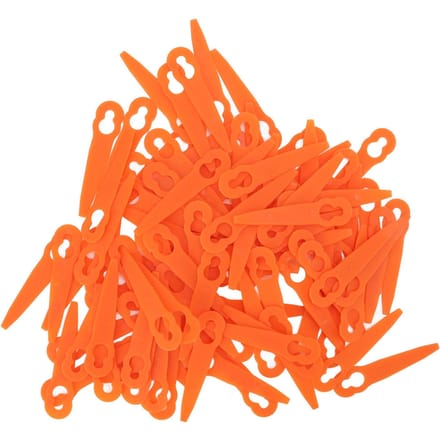 100 stuks grastrimmer kunststof messen oranje grasmaaier accessoires geschikt voor Stihl Polycut 2?2 3-2