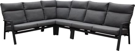 Pacific hoek loungeset 4 delig aluminium antraciet