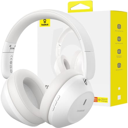 Baseus Bass 30 Max - Draadloze Over-Ear Koptelefoon - Bluetooth 5.3 - Wit