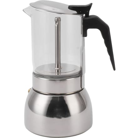 Koffiezetapparaat Dubbel Ventiel Roestvrij Staal Hittebestendig Multifunctioneel Draagbaar voor gray