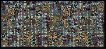 MD Entree - Design mat - Universal - Art Flowers - Vloerkleed - Antislip - Machine wasbaar - 67 x 150 cm