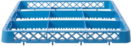 HENDI Vaatwaskorf verhoger – 9 vakken – 150x150 mm – 500x500x(H)45 mm – Polypropyleen