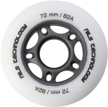 Nils Extreme - PU Skating Wielen - 82A - 72x24 mm - Wit Mat