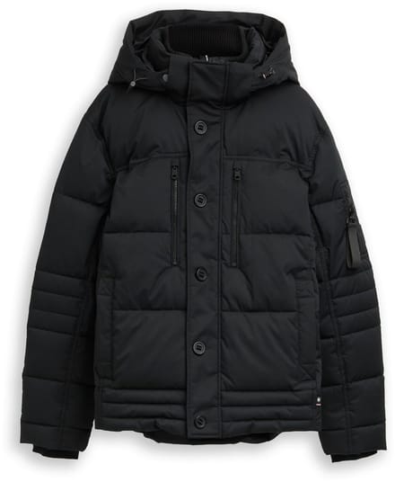 Tom Tailor - Pufferjas met afneembare capuchon - Maat M - Black