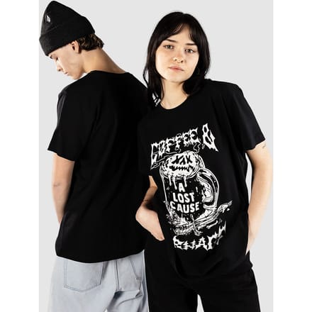 A Lost Cause Coffee T-Shirt zwart