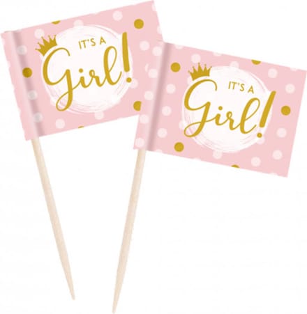 Cocktail picks - It's a girl
