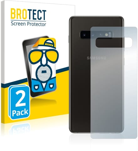 BROTECT - Screenprotector voor Samsung Galaxy S10 (Achterkant) - Folie Beschermfolie matte 2 Stuks