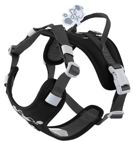 Hurtta Weekend Warrior Eco Harness 2 - Raven - 55-70 cm