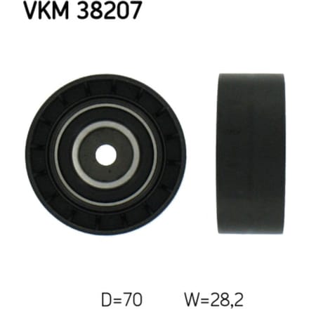 Rondsel/geleiderpoelie, V-riem SKF VKM 38207
