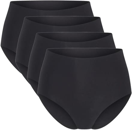 Beeren dames maxi slips Invisible - 4-pack Nel - maat L/XL - zwart