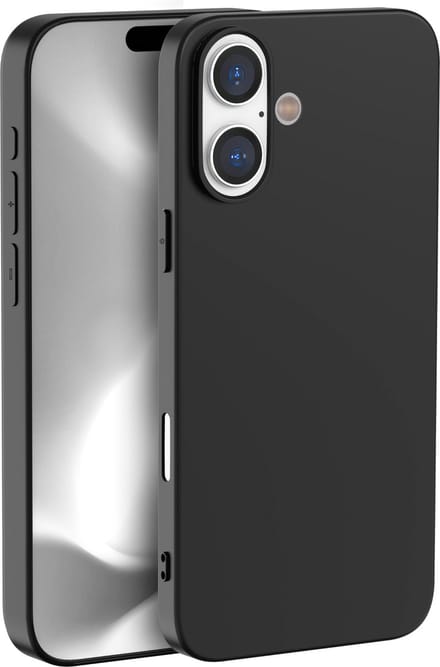 Hoesje voor iphone 16 Plus backcover Shockproof siliconen Swart
