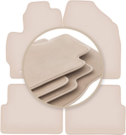 PREMIUM beige matten voor: Toyota Corolla E14 / E15 sedan 2007-2012