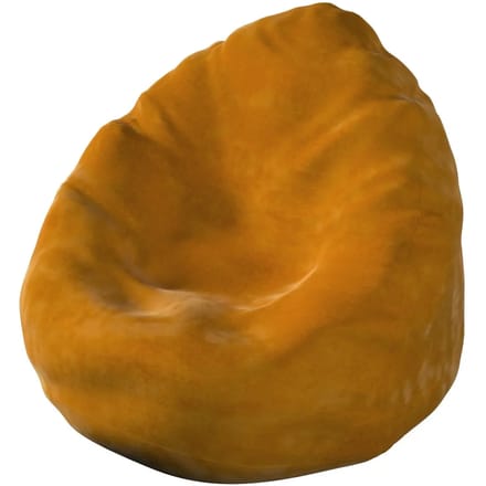 Poef Yellow Tipi Bowli Posh Velvet