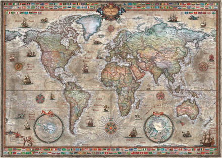 Heye Puzzel Retro World 1000.