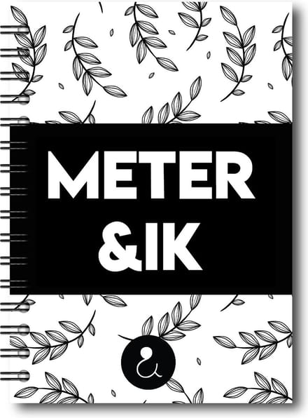 Invulboek Meter & Ik | Herinneringen Boek Meter & Kind | Peetmoeder Invulboek | Botanical Zwart