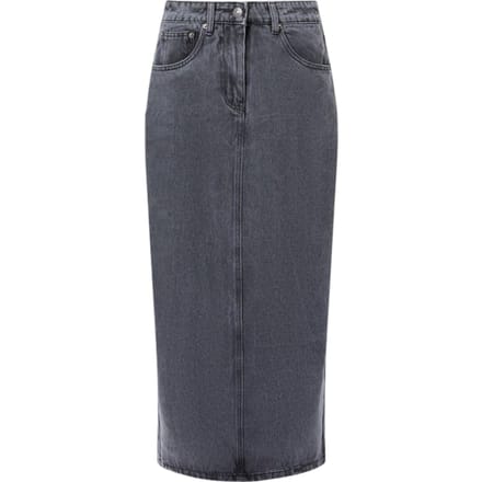 French Connection Denim Midi Back Split Skirt Black Taglia: 8 | Gonne di jeans Outlet | Donna | Nero