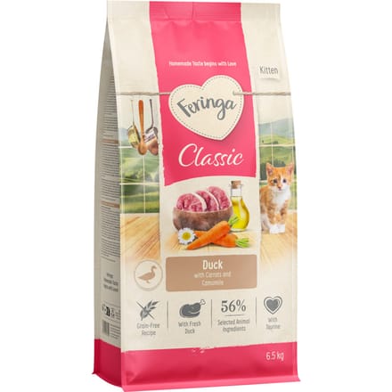 Feringa Kitten Eend Kattenvoer - Nieuw 6,5 kg