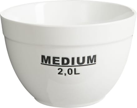 Saladeschaal Groot Wit/Zwart Porselein Ø 21 cm - 2 L