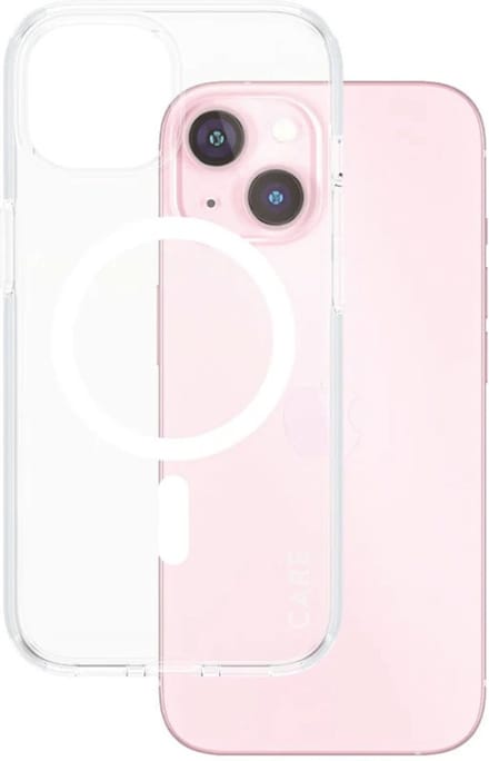 CARE by PanzerGlass Flagship Case - Transparant Urban Combat w. - Wit MagSafe iPhone 15