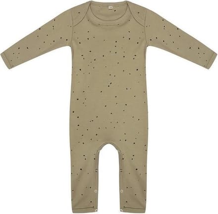 Little Indians Jumpsuit Dots Junior Katoen Groen/zwart Maat 74