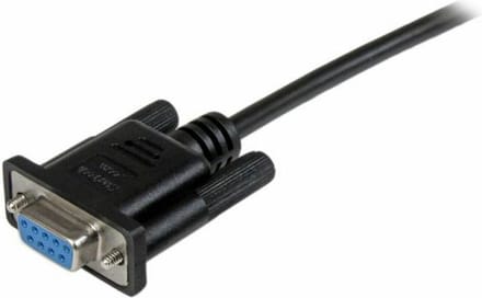 StarTech 2 m zwarte DB9 RS232 seriële nullmodemkabel F/F