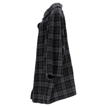 Balenciaga Geruite Flanellen Jas In Grijs Wol