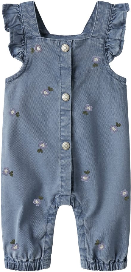 Name It - Boxpakje - Jumpsuit - NBFSage - Denim Blue - Bloemetjes - Maat 56