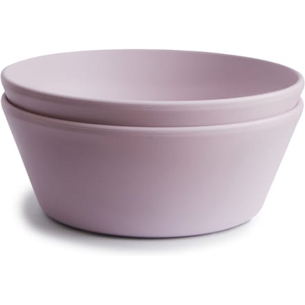 Mushie ronde kommen set van 2 - Soft lilac