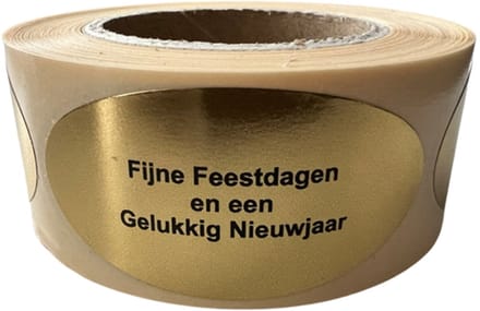 Kerststickers 250 stuks - Goud - Kerstetiket - sluitzegel - chique inpakken