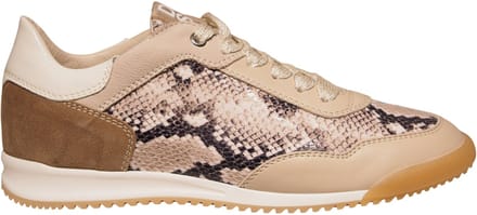 DL Sport leren dames sneakers met slangenprint