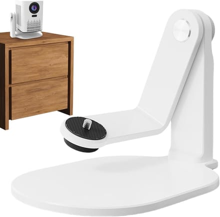 Projectorhouder - Tafel projectorbeugel - Thuisbioscoop Inrichten - 360 Graden Kantelbaar - 11 kg Draagkracht - Wit