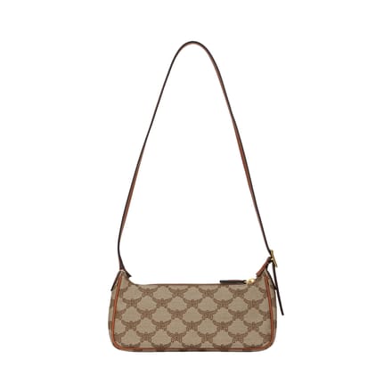 MCM Iconisch Laurierlogo Inreliëf Jacquard Schoudertas Dames Schoudertas Beige MWSESAC02IG001 Basic Set (Bag+Dust Bag) white