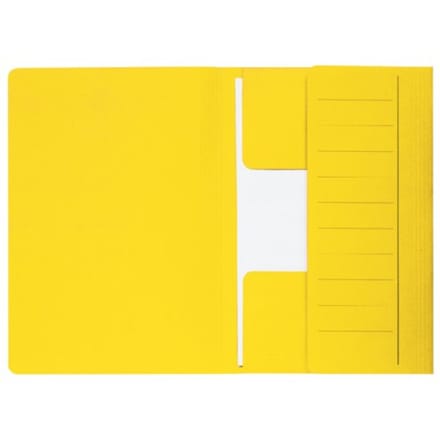 Dossiermap djois secolor mammoet folio 3 kleppen 250gr recylced geel