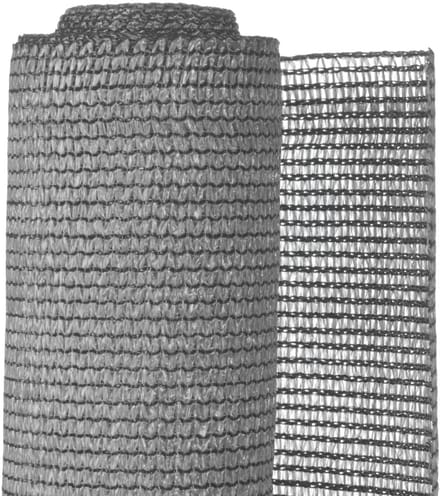 Nature - Schermgaas - 1,5 x 5m - grijs - met bevestiging-set