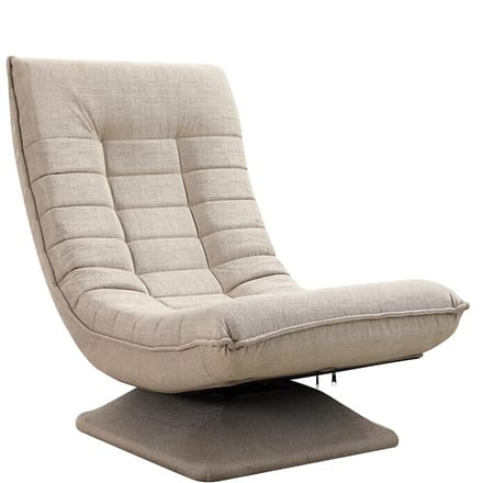 Casaria Fauteuil - Verstelbaar en Inklapbaar 60x105x87 cm - Creme