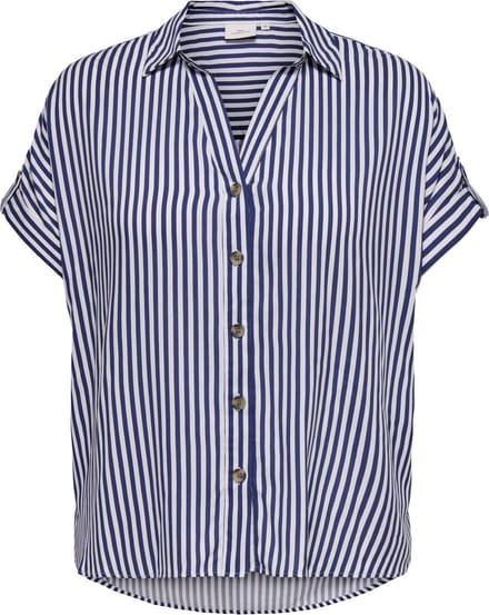 ONLY CARMAKOMA - CARYASMIN SHIRT S/S WVN NOOS Dames Blouse