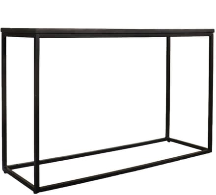 Bijzettafel 120cm duurzaam mangohout zwart Osso industrieel side table