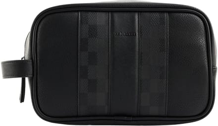 Ted Baker toilettas Waydee House Check Washbag Black zwart