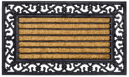 Hamat Mat Impala Brush Rechthoek - Deurmat - 75x45 cm Bruin