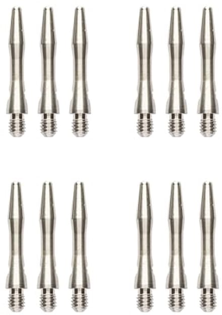 Aluminium Extra Korte Dart Shafts - 4 Sets Per Verpakking (12 Waves) & Checkout Kaart voor Darten