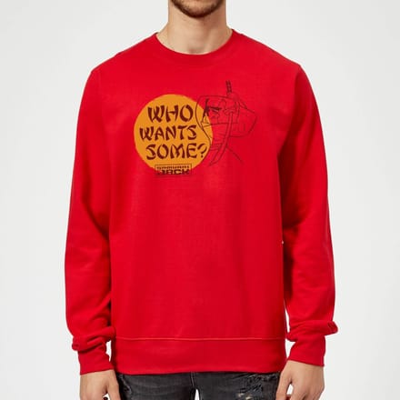 Samurai Jack Who Wants Some Sweatshirt - Red - S