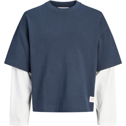 JACK&JONES JUNIOR JCOECHO DOUBLE LAYERED SWEAT CN JNR Jongens Trui - Maat 176