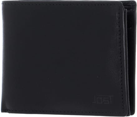 JOST Leren Portemonnee Malmö Wallet Black Zwart