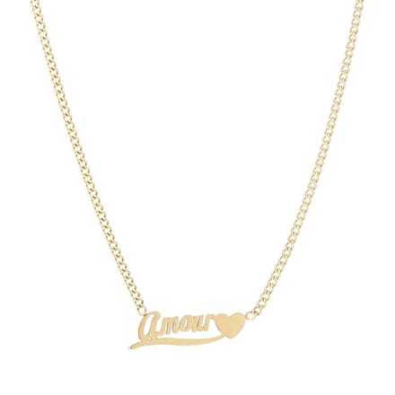 Michelle Bijou - AMOUR ketting met hartje - Gold