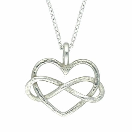 Tinnen “Infinity hart” – hanger(PN2114)
