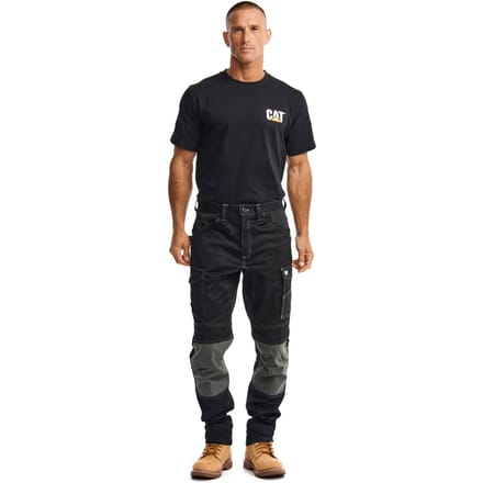 Caterpillar Essentiële Kniezak Stretch Holster Polyester Heren Zwarte Buitentrousers
